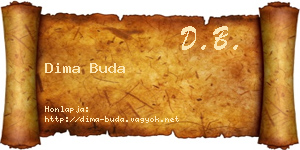 Dima Buda névjegykártya